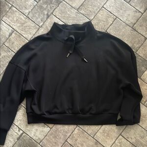 Black High-Neck Pullover Sweater